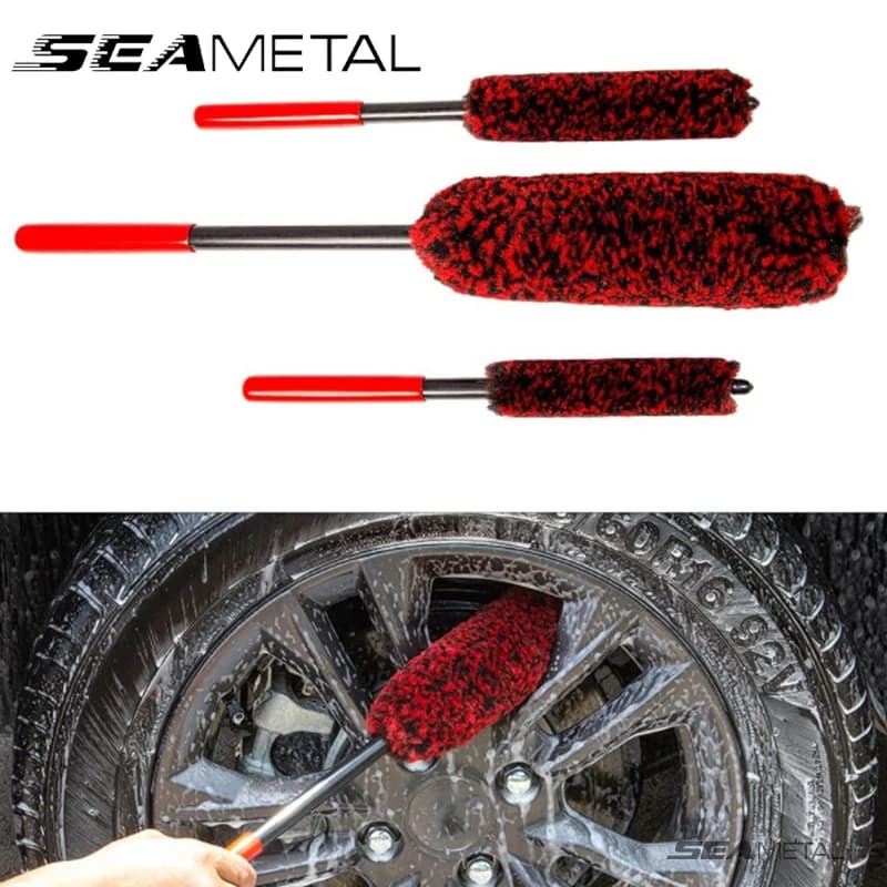 SEAMETAL Car Wheel Details Brush Folding Brushes for Automatic Wool Wheels Machine Cleaning Tools for Car Hoop Air Wash Accessories