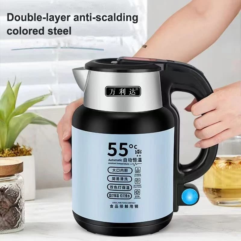 Electric kettle with automatic shutdown at constant temperature 3 liters stainless steel electric kettle Double layer insulation