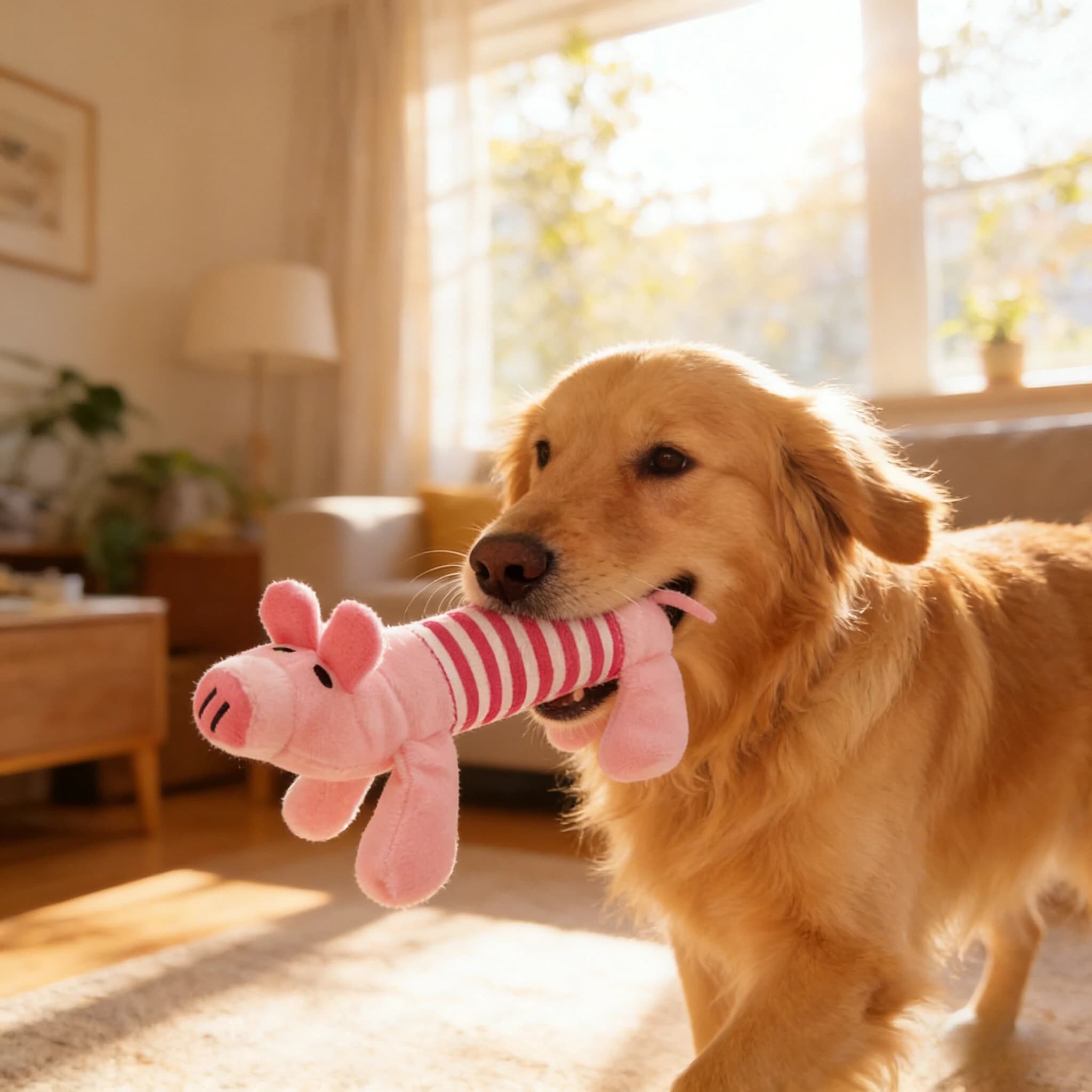 Giocattolo Sonoro per Cani e Gatti con Design Animale Adorabile, per Divertimento Interattivo e Masticazione, Giocattoli Sonori per Cani, Accessori per Cani e Gatti
