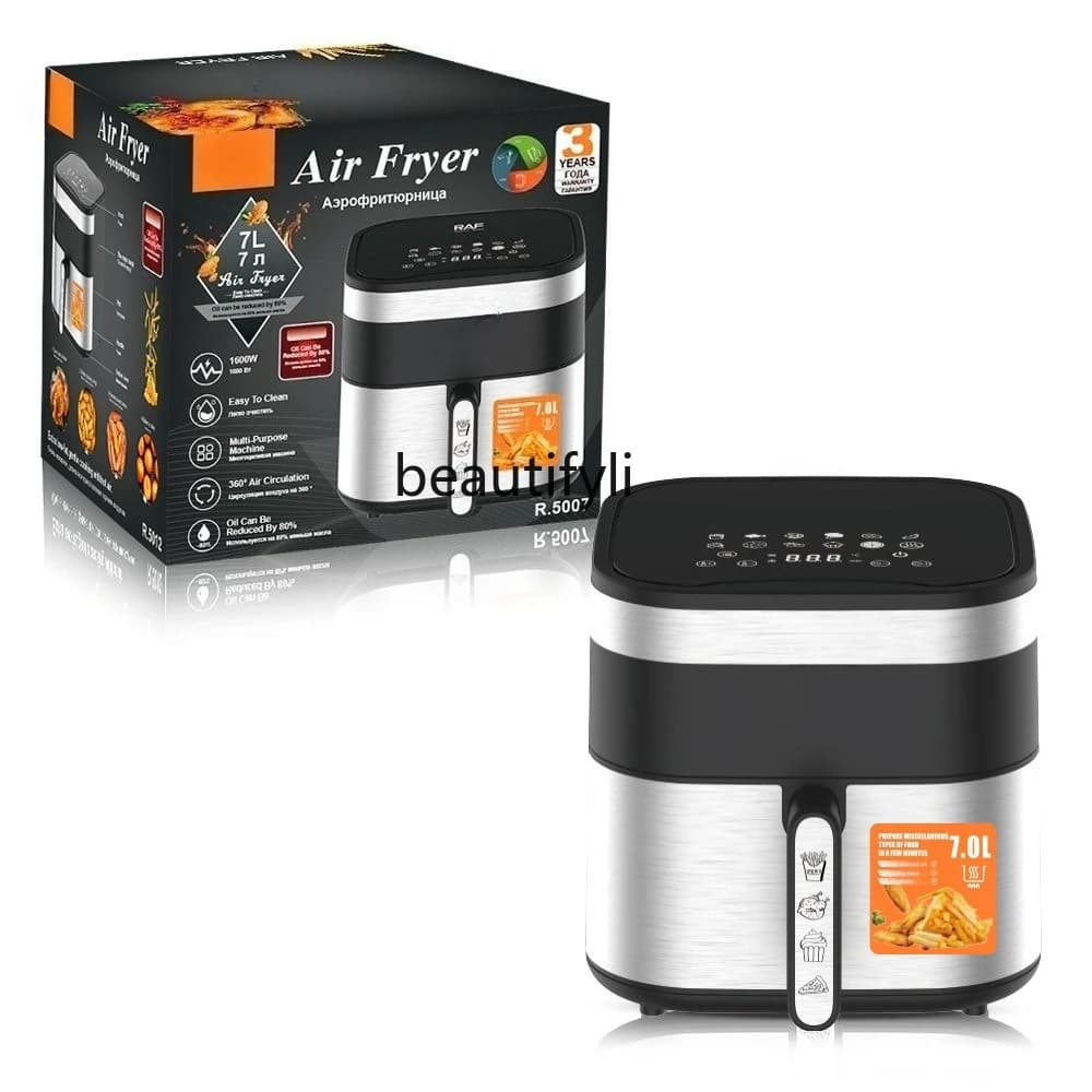 Nuova friggitrice ad aria per uso domestico, friggitrice ad aria multifunzionale intelligente patatine fritte 4.8L