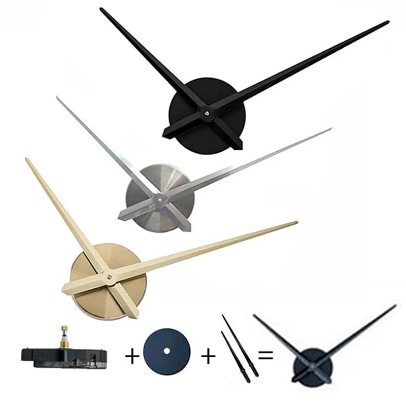 1 Pezzo Grande Meccanismo Orologio da Parete 3D Fai da Te, Lancette al Quarzo, Stile Moderno Grande Formato, Decorazione per la Casa per la Realizzazione di Orologi