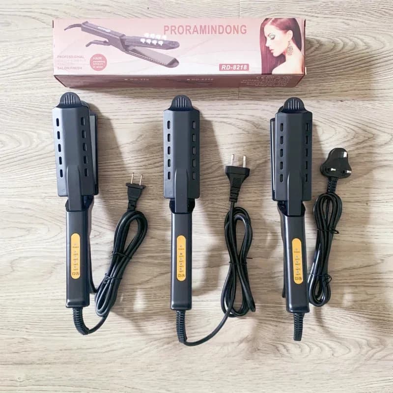 New Arrival: 2-in-1 hairplate and curler with 4 Temperature settings, Portable Tool for Smooth Hair, Ricci and Air Mill