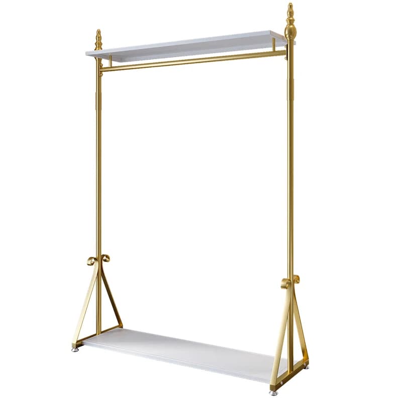 Clothes hanger Clothes hanger for bedroom house from floor to ceiling Clothes rack modern and simple Nano gold