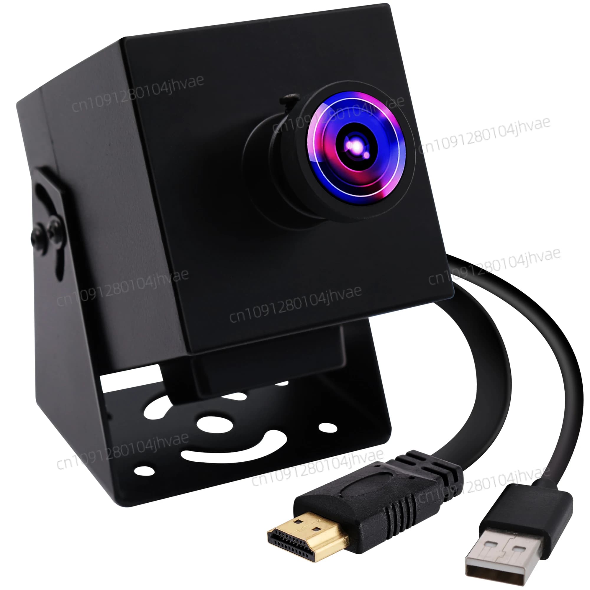 Webcam USB ELP 4K HD-MI per computer Telescopio H.264 H.265 Telecamera di sicurezza USB con obiettivo da 120 gradi senza distorsione