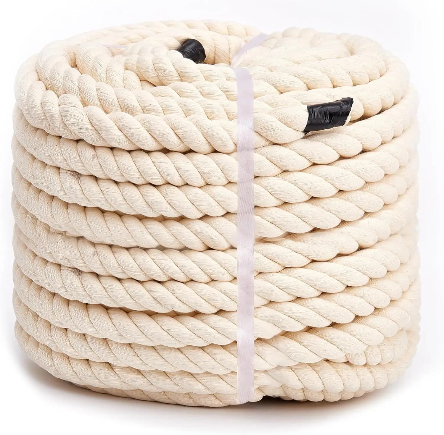 Corda di Cotone Beige 0,5 Pollici X 100 Piedi - Corda di Cotone Naturale per Progetti Artigianali e Decorazioni Domestiche - Cotone Intrecciato da 0,5 Pollici