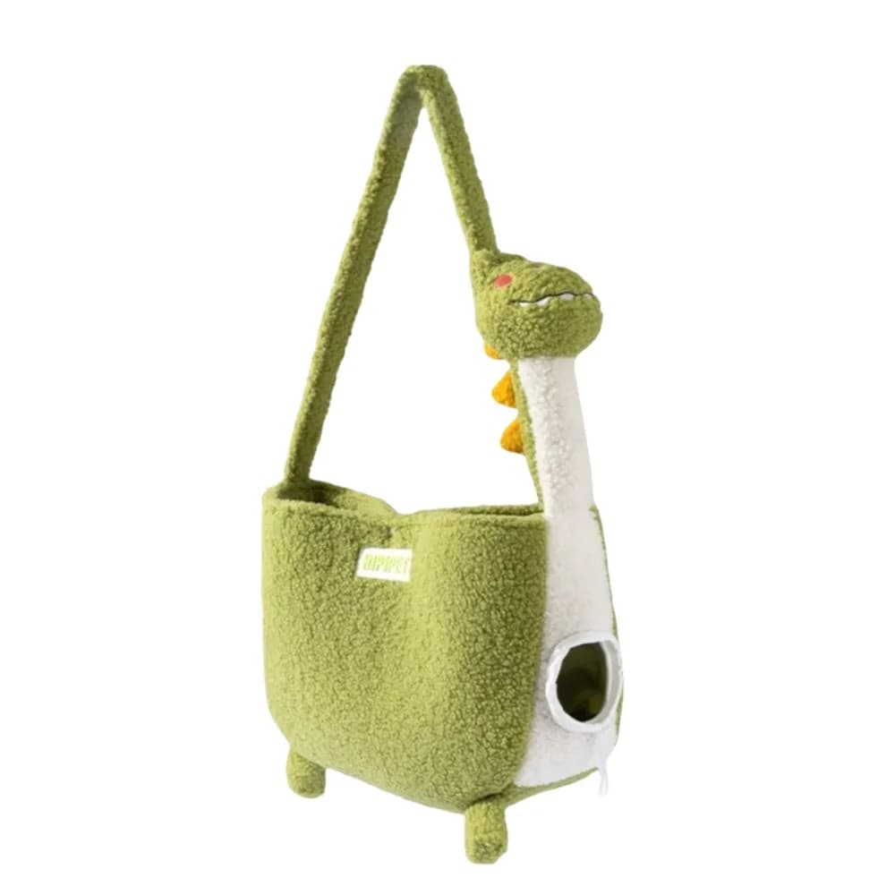 Borsa Trasportino per Animali a Forma di Alpaca/Dinosauro/Giraffa/Oca, Traspirante e Calda, Borsa a Tracolla per Gatti con Comoda Tracolla