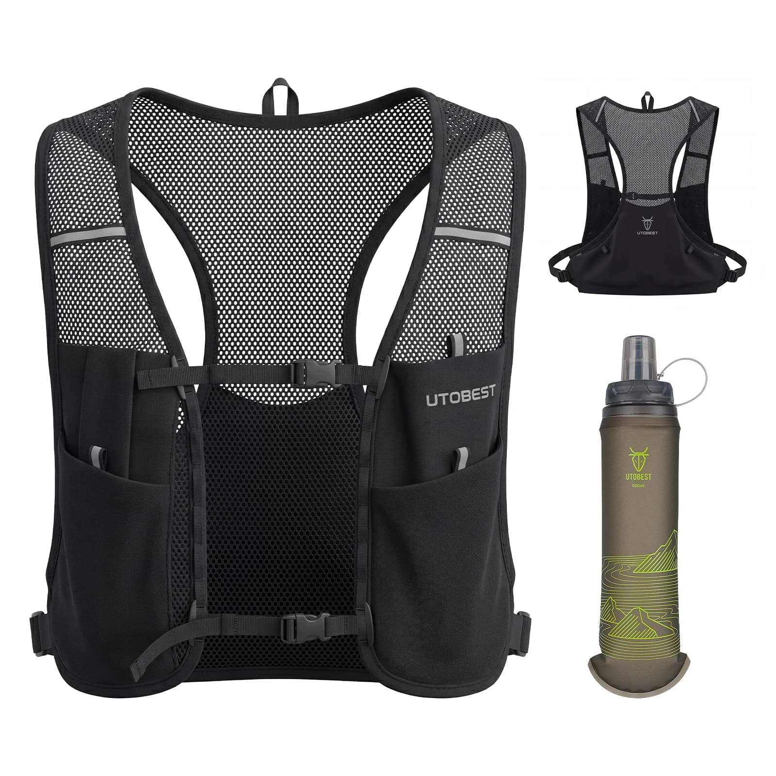 UTOBEST UTR112 Trail running vest Ultralight hydration package Breathable functional package for marathon bicycle excursions