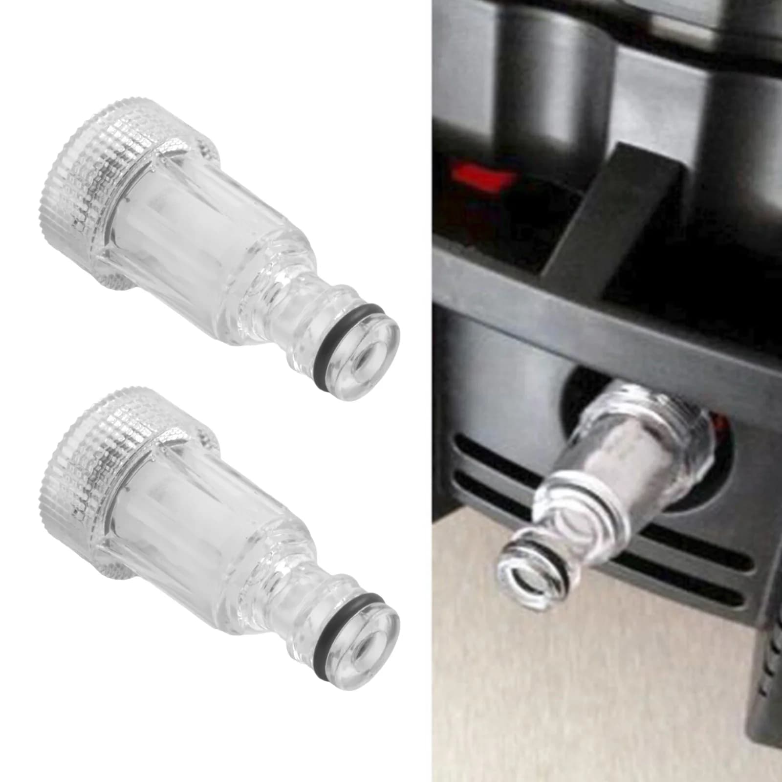 2 Pezzi Connettore di Ingresso Filtro Acqua per Idropulitrice, Strumento di Sostituzione, Tubo di Ingresso Pompa Acqua, Tubo da Giardino per Serie K2-K7