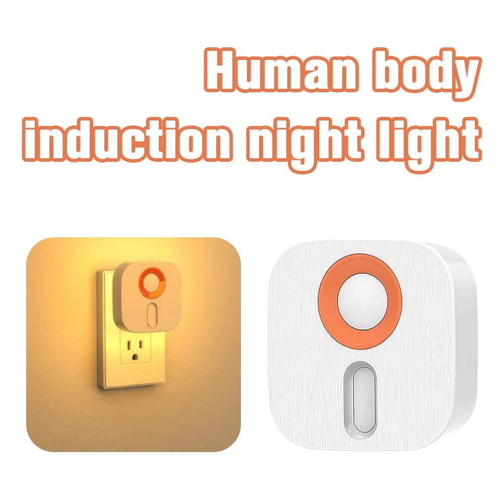 Lampada notturna senza fili con induzione di movimento | Luci notturne per bambini con spina europea | Luce notturna intelligente con sensore di movimento umano per corridoio della camera da letto