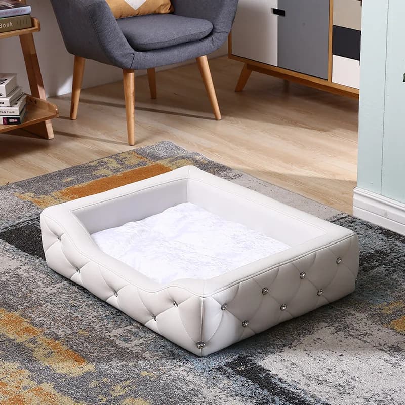 Cuccia Teddy Casetta per cani piccola Cuccia Golden Retriever Divano in pelle per animali domestici Letto principessa Rimovibile e lavabile Universale in tutte le stagioni