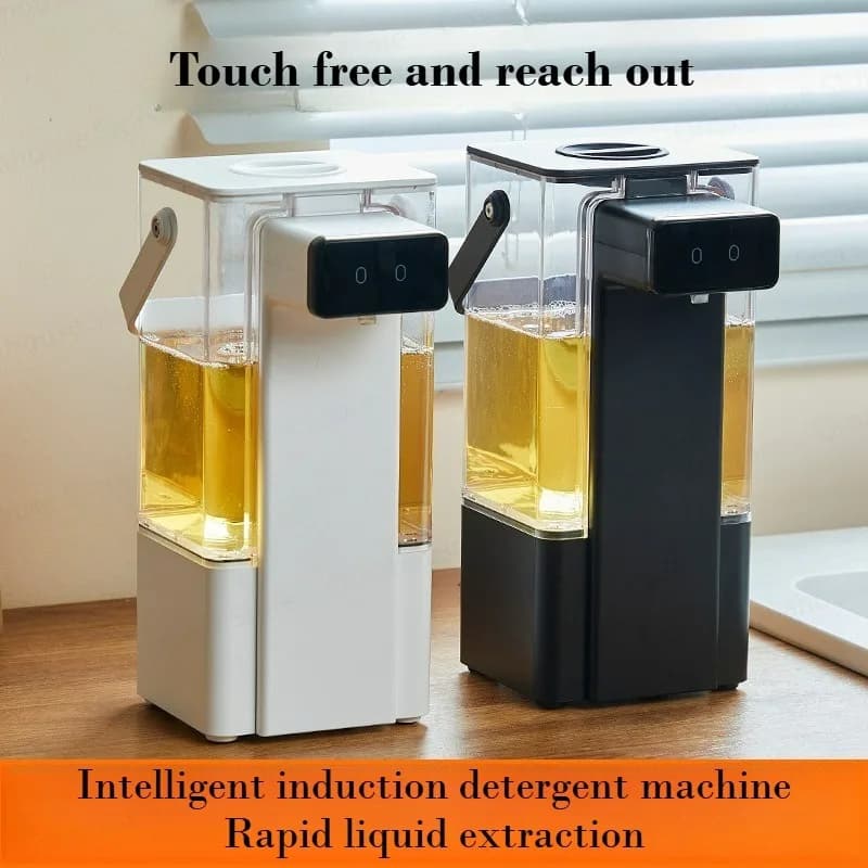 Dispenser Automatico di Sapone con Sensore 800ml, Macchina Elettrica Intelligente per Gel Igienizzante Mani, Erogatore Senza Contatto per Detersivo Piatti