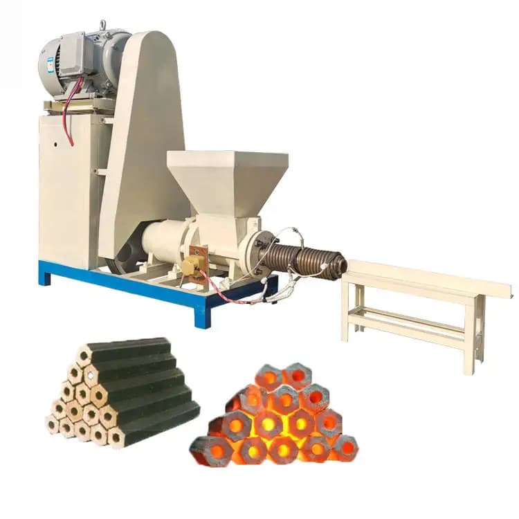 Long Burning High Heat Charcoal Stick Briquette Making Machine for BBQ Fuel Sale in Malaysia Indonesia Cameroon