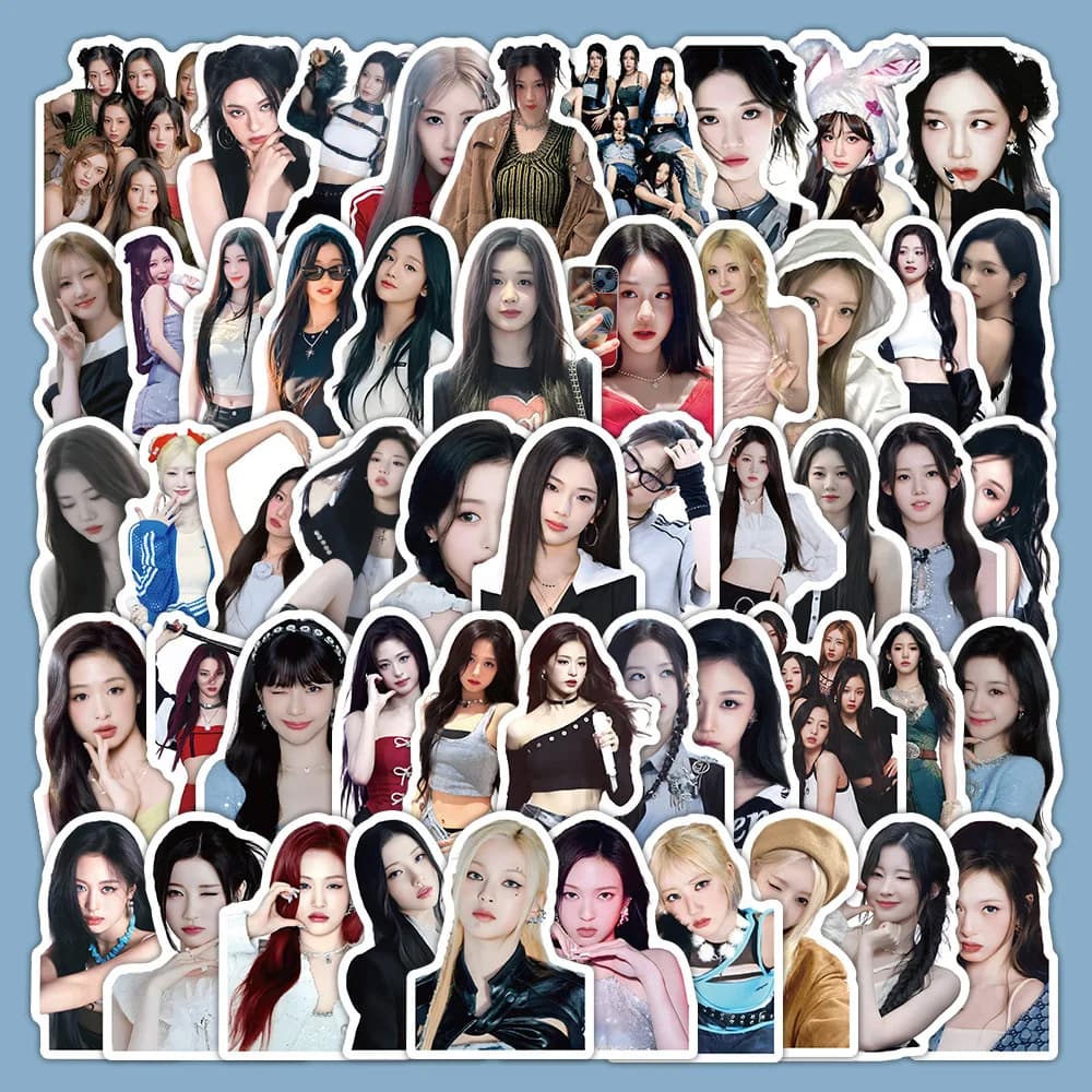 10/60PCS Kpop Cartoon BABYMONSTER Gruppo Adesivi Per Il Telefono Del Computer Portatile Chitarra Skateboard Bagagli Frigorifero Notebook Casco Giocattolo Del Capretto