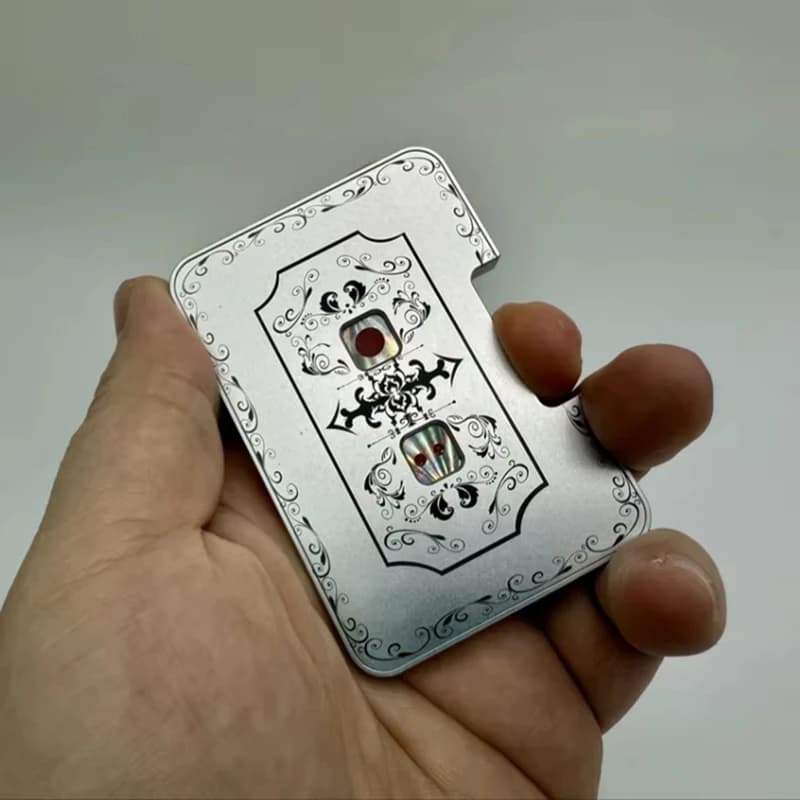 A04R EDC Dadi meccanici Fidget Spinner Partys Giochi da tavolo per vino Scelta di carte portatile con spinta per le dita Decisione difficile