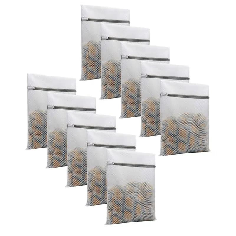 Sacchetti per biancheria in rete a nido d'ape ABXF-Honeycomb per biancheria intima lavabile in lavatrice e per riporre oggetti da viaggio, per calzini, vestiti per bambini, lingerie