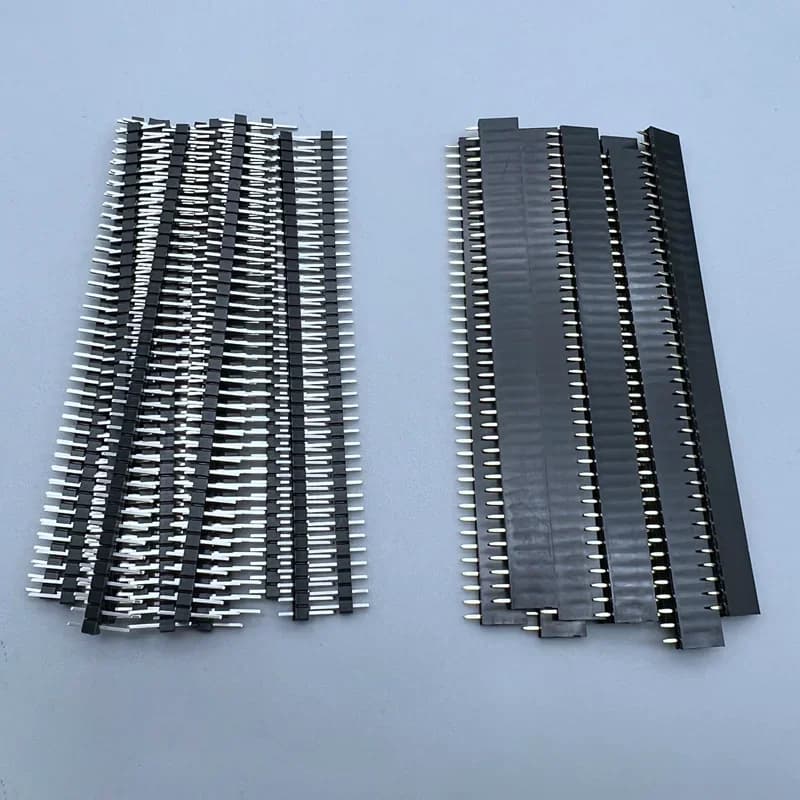 10 Pz 2.54mm 40 Pin 1x40 Single Male Wire And Female 2.54 Breakable Pin Header PCB JST Connector Strip For Arduino Kit FAI FROM TE