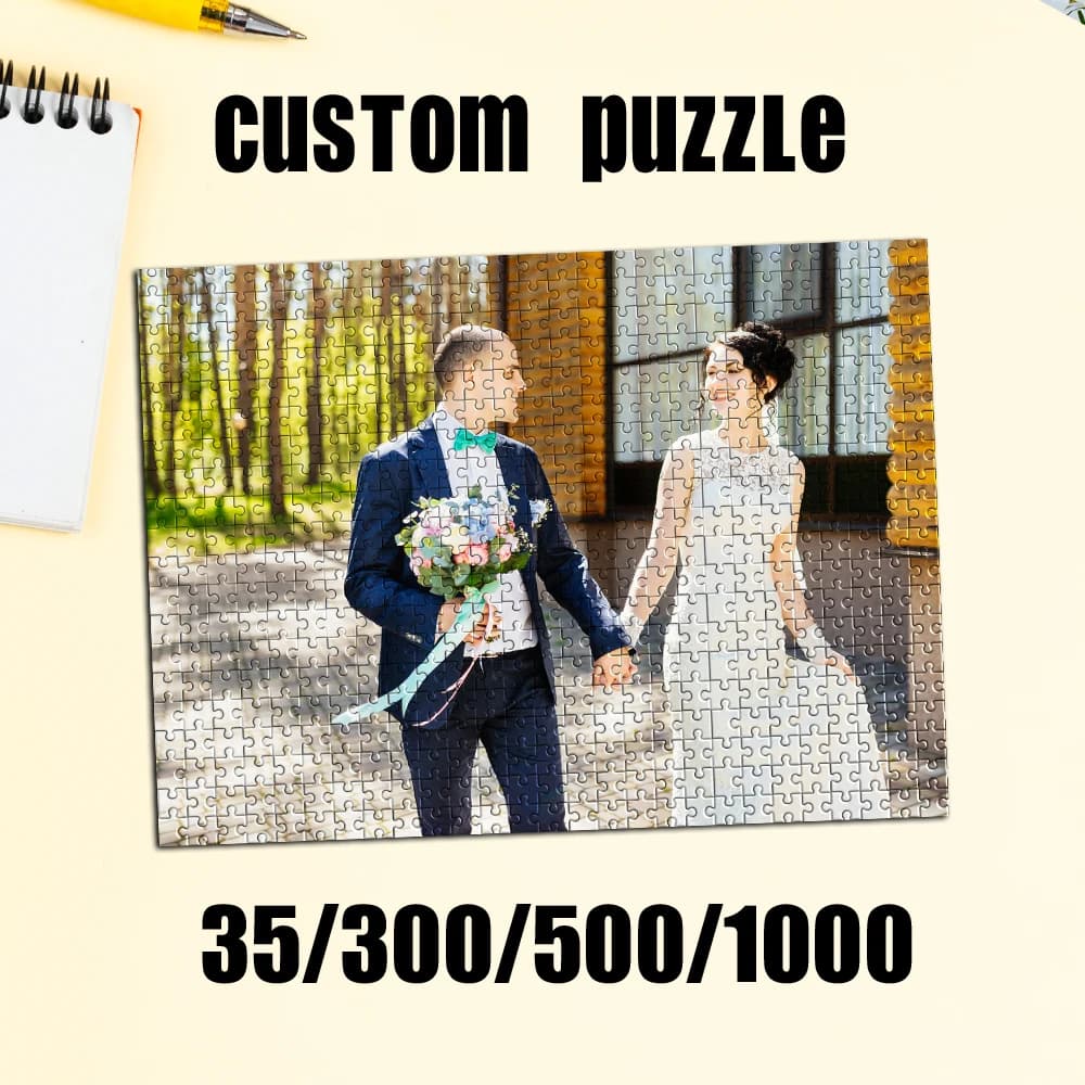 35/300/500/1000 pezzi Puzzle personalizzato con foto selfie, giocattoli personalizzabili per bambini, regali