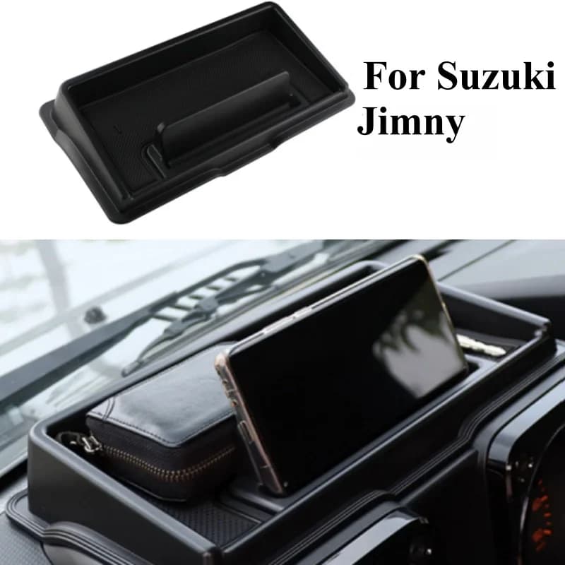 Auto Cruscotto Scatola di Immagazzinaggio per Suzuki Jimny JB64 JB74 2019 2020 2021 2022 Vassoio Supporto Del Telefono Console Centrale Organizer Accessori