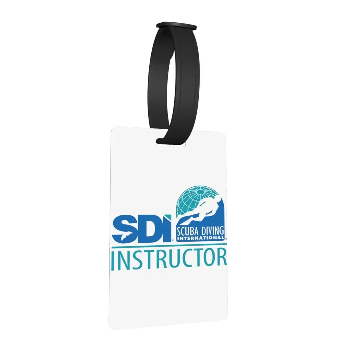 Scuba Diving International (SDI) Etichette per bagagli Accessori per valigie Etichetta per imbarco per bagagli portatile Porta etichette ID Nome Indirizzo