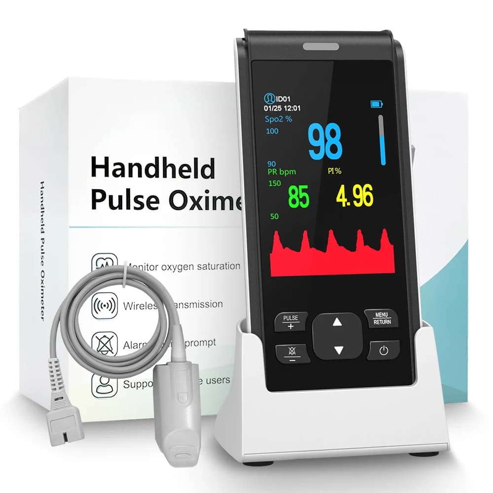 HealthTree Medical portable oxygen rechargeable portable pulse oxymeter in the blood cardiofrequencymeter for children adult infants