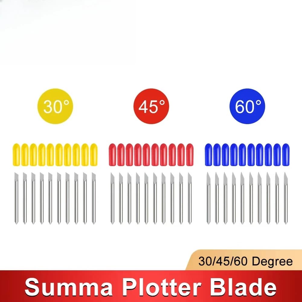 50PCS Cutting Blade For Silhouette Cameo 4+Graphtec CB15+CB09+Summa +Roland +Mimaki+Pcut Skycut For Vinyl Plotter Cutter Machine