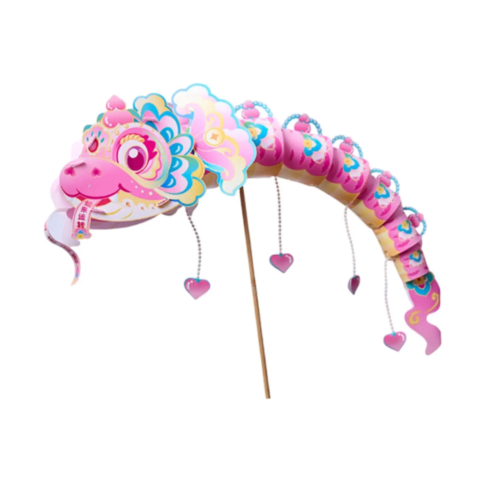 Kit Lanterna di Carta a Forma di Serpente Danzante Fai-da-Te per Eventi Aziendali e Bambini con Luci a Corda