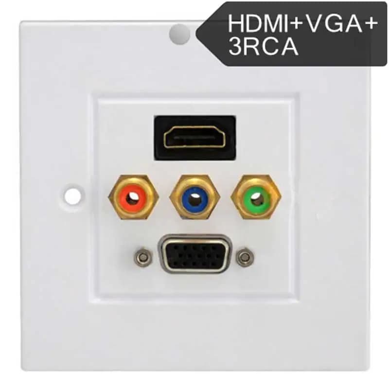 USB 3.0 RCA VGA Wall Panel, USB RCA Wall Panel, USB RCA USB RCA D-sub USB RCA for Wall Mounting