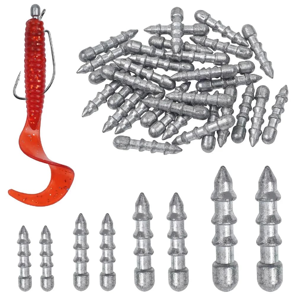 20 pcs nail weights zavorra verme recall weight insert extravagant fishing ravine rig trout fishing at the edge Neko Rig fishing gear