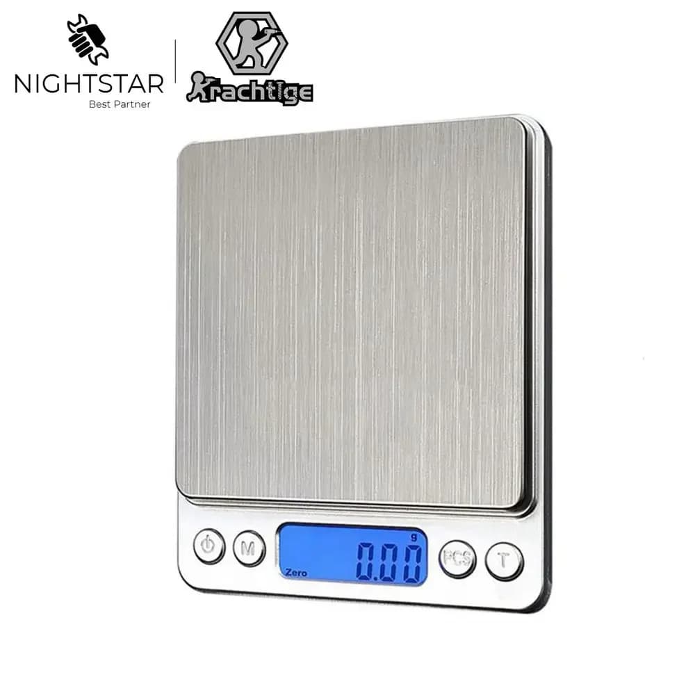Bilancia digitale da 3000 g x 0,1 g Bilancia elettronica tascabile per gioielli Bilancia da 500 g x 0,01 g / SENZA confezione per la vendita al dettaglio