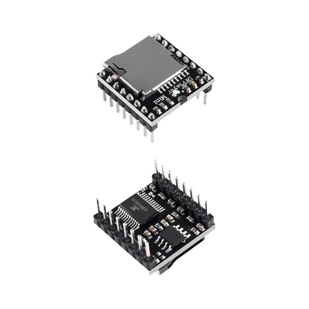 DFPlayer Mini MP3 player module V3.0 MP3 voice decoding card that supports the TF U-Disk IO card/ serial port/ AD compatible for Arduino