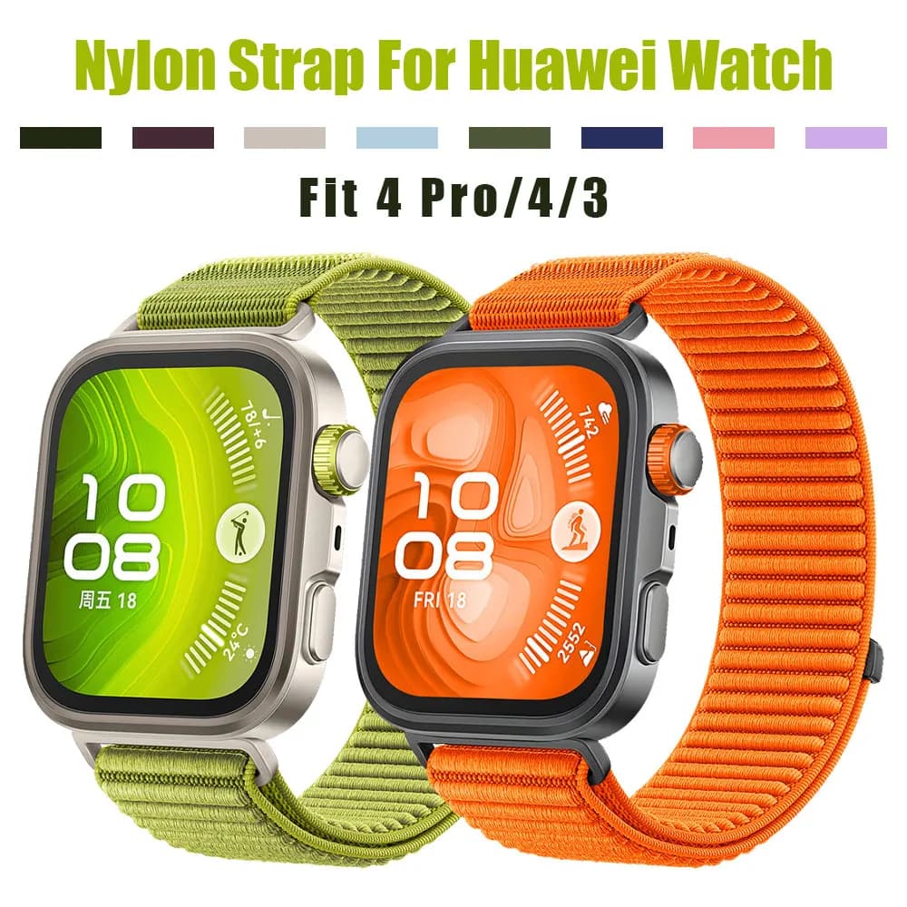 Cinturino di ricambio per orologio Anello in nylon ufficiale per Huawei Watch Fit 4 Pro Smartwatch Cinturino per Huawei Watch Fit4 Fit3