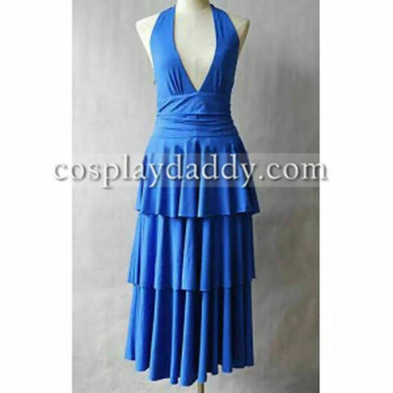 Bella Swan Dance Party Blue Dress Cosplay Costume