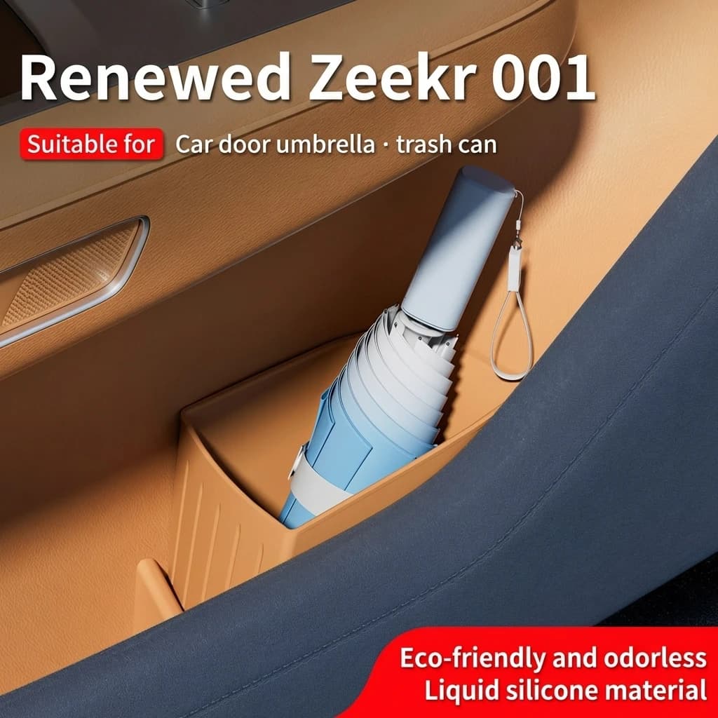 Contenitore portaombrelli per auto ZEEKR 001 2026, cestino laterale per porta e organizer, portaombrelli da interno