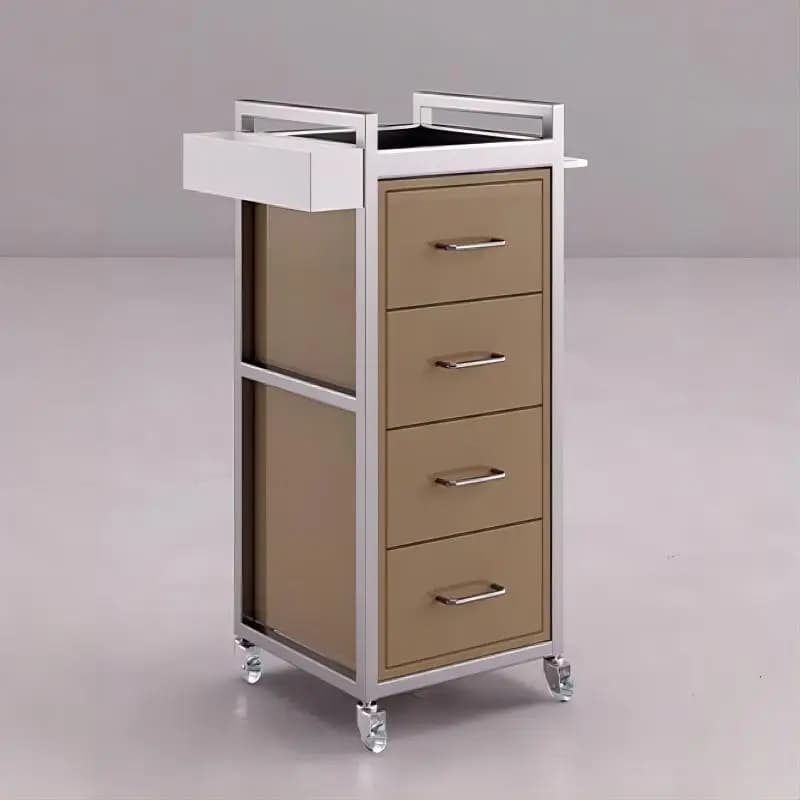 Carrello da Salone, Carrello per Parrucchiere, Carrello per Estetista, Carrello per Barbiere, Carrello per Strumenti per Unghie e Fondotinta