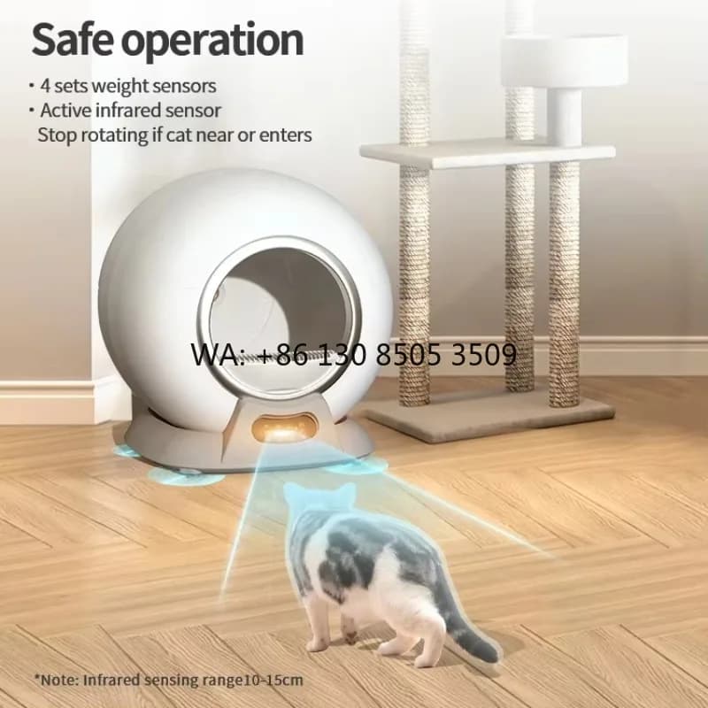 Lettiera per Gatti Intelligente Personalizzata, Pulizia Automatica, Ampio Spazio, Toilette Elettrica Autopulente per Gatti