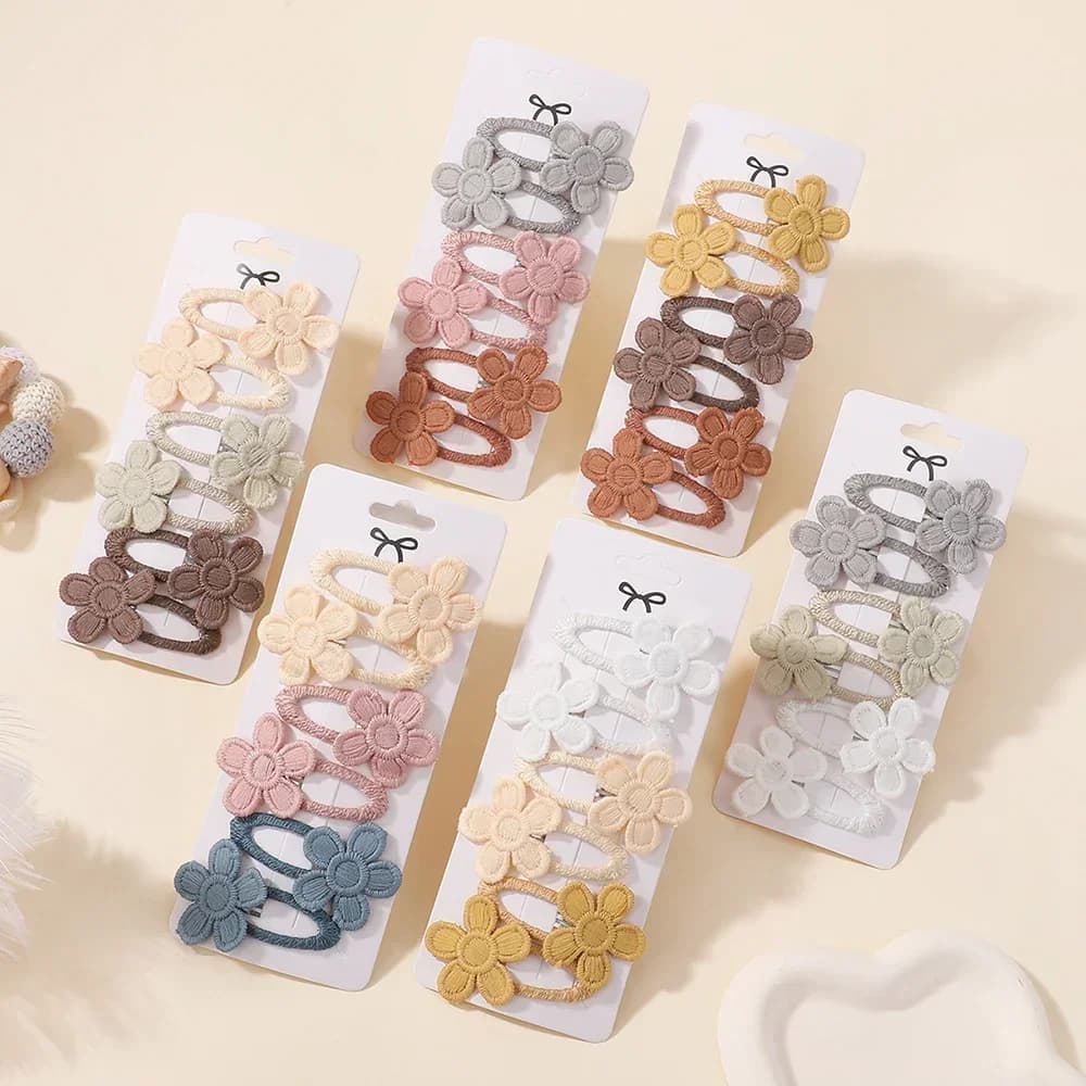 BABY BOWS 6 pezzi fermagli per capelli fiore margherita per neonate capelli adorabili clip laterale forcine Barrette Ins accessori per capelli per bambini