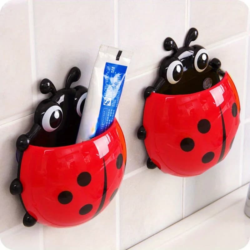 2 Pezzi Portaspazzolino EW con Ventosa per Pasta Dentifricia