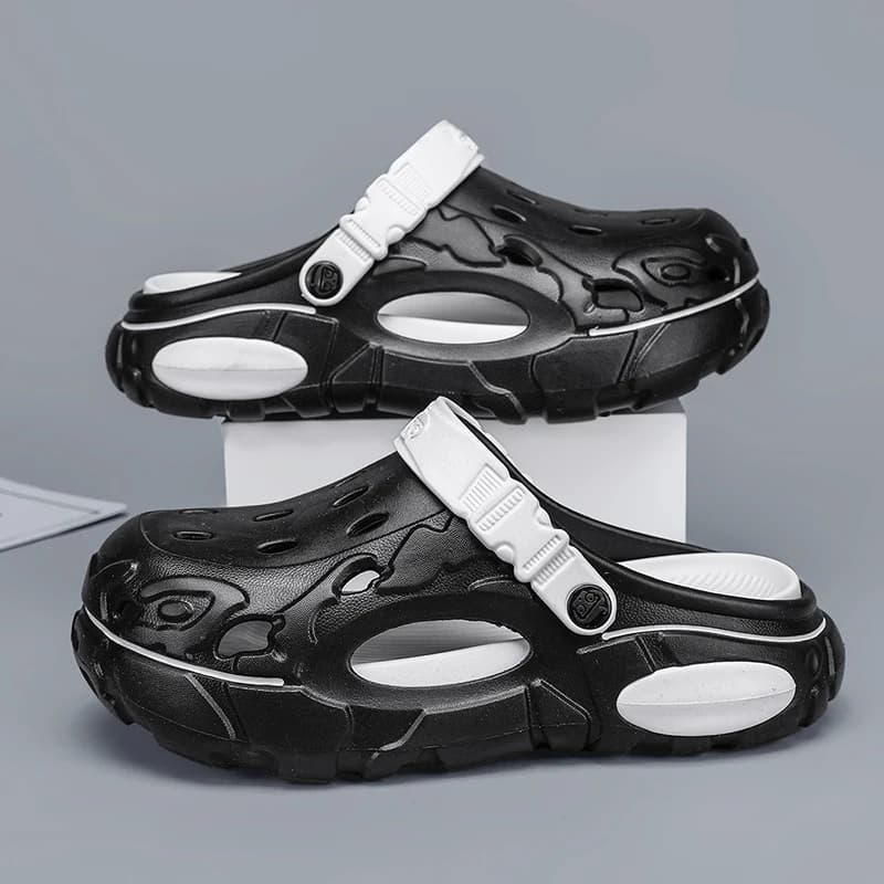 Sandali estivi da uomo, nuove scarpe da giardino, comode ciabatte con plateau, antiscivolo, casual, da spiaggia, taglia grande 46