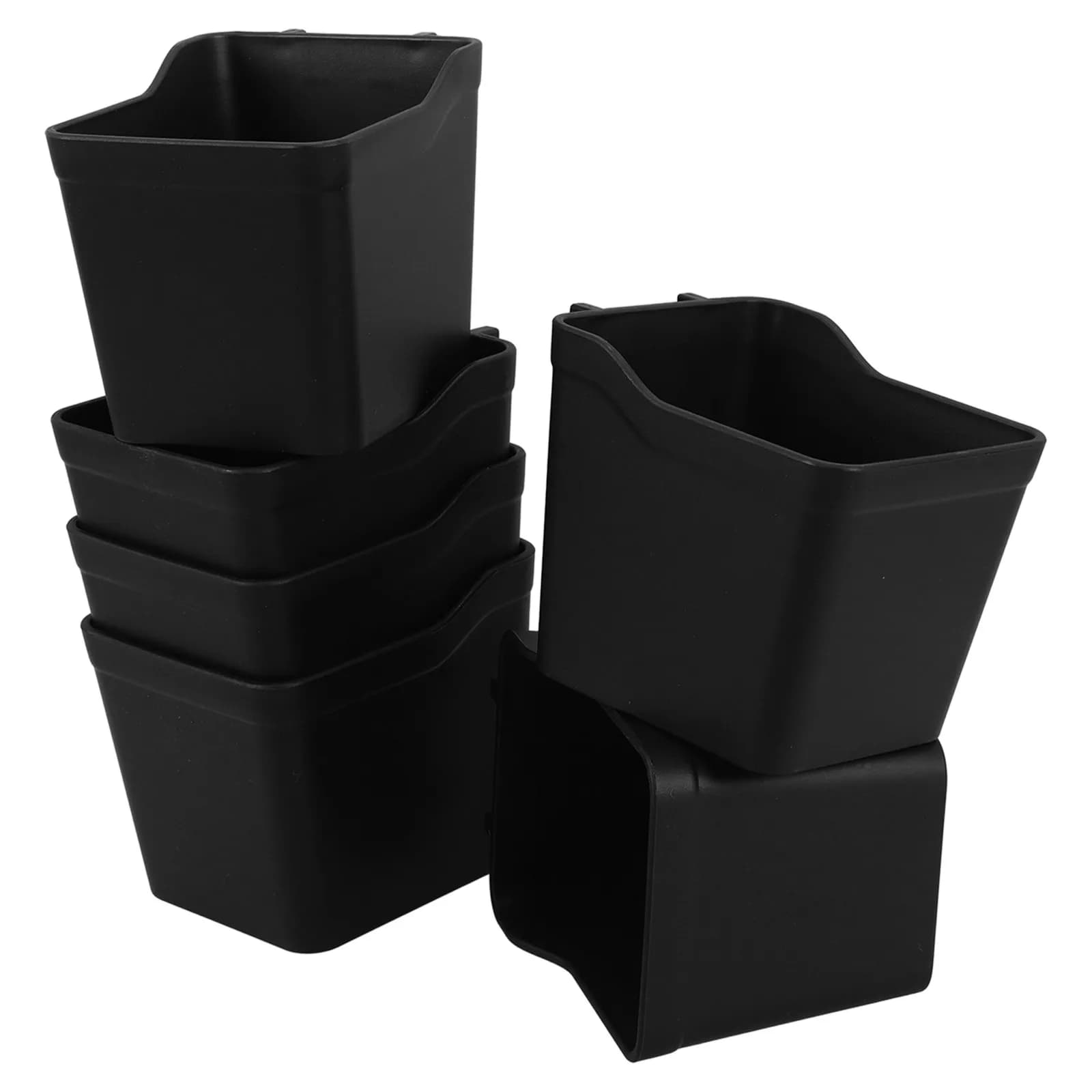 6Pcs Pegboard Bins Organizer Set Sturdy Cups Garage Workbench Tool Storage Small Parts Craft Room Kitchen Pegboard Holder