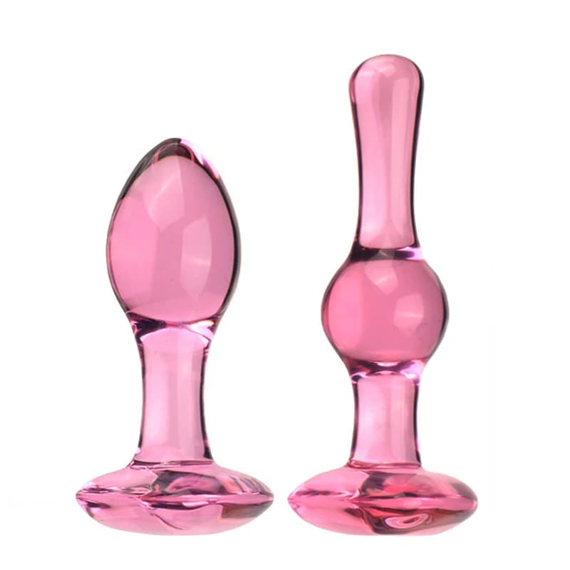 Pink Glass Plug For Women Butt Plugs Penis Night Life Anus Dildo Masturbation For Adult Sex Toys Gay For Adult Gifts For Lovers