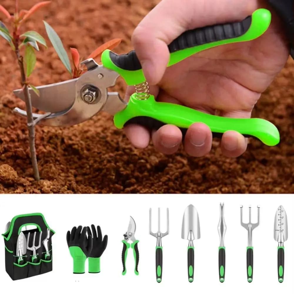 Heavy Duty Aluminum Tools Set, Anti-rust, with Ergonomic Handle, Shears and Scissors