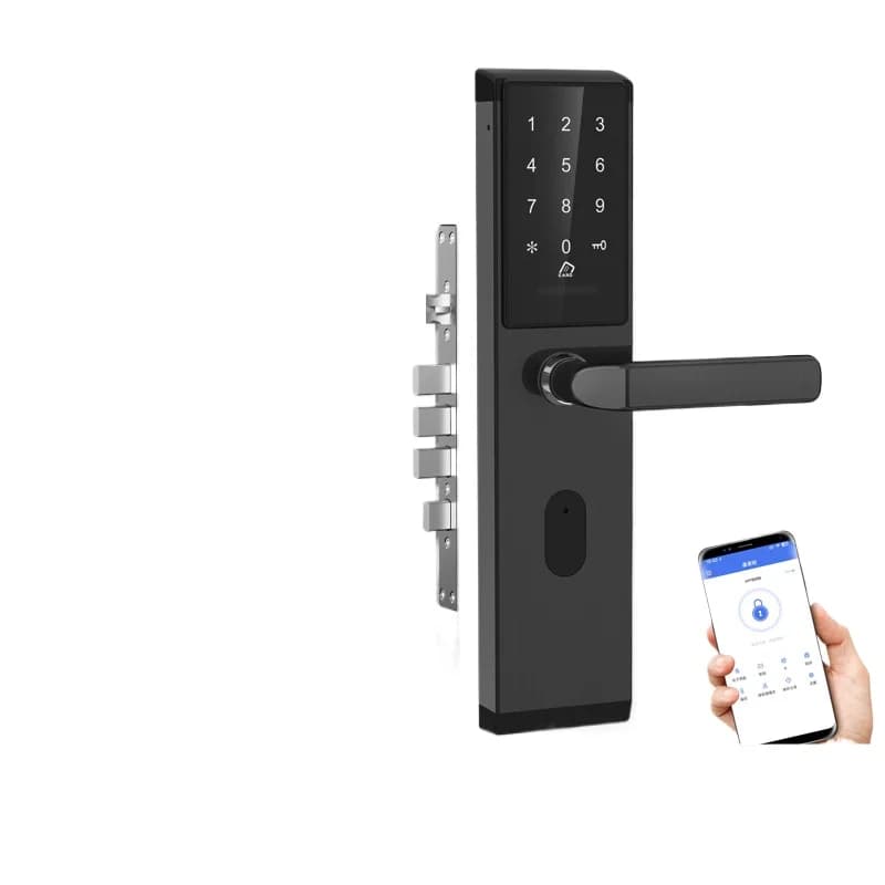 Serratura Intelligente per Appartamenti con Funzione di Password Temporanea e Controllo Remoto tramite App, Serratura Elettronica Antifurto per Hotel e Pensioni IC