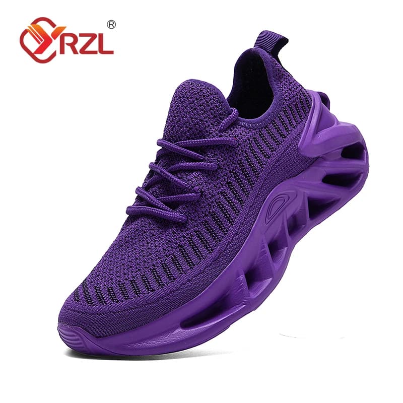 YRZL Scarpe da ginnastica da uomo Traspiranti antiscivolo con suola spessa Scarpe da passeggio Comode scarpe da tennis leggere e alla moda per uomo