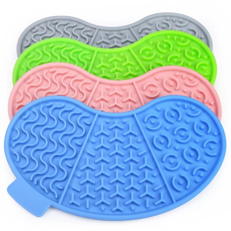 Tappetino per animali domestici in silicone per alimentazione lenta, ciotola, tappetino per leccare, alimentatore, giocattoli interattivi per animali domestici, alimentatore per cibo lento per cani, tappetino per leccare