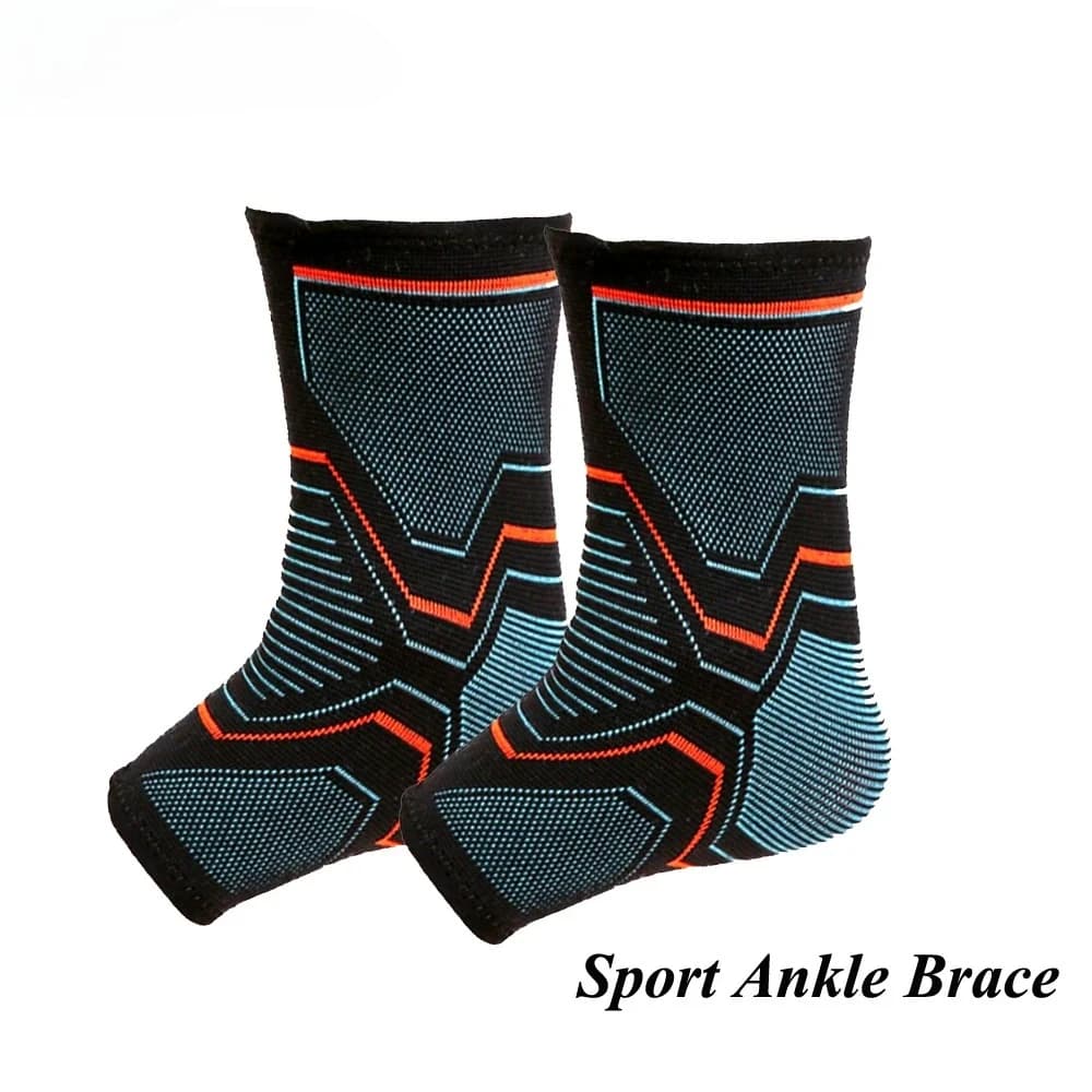 2 Pezzi Supporto per Caviglia Sportivo, Fascia Compressiva Elastica, Bende per Piedi, Calze Sportive da Corsa