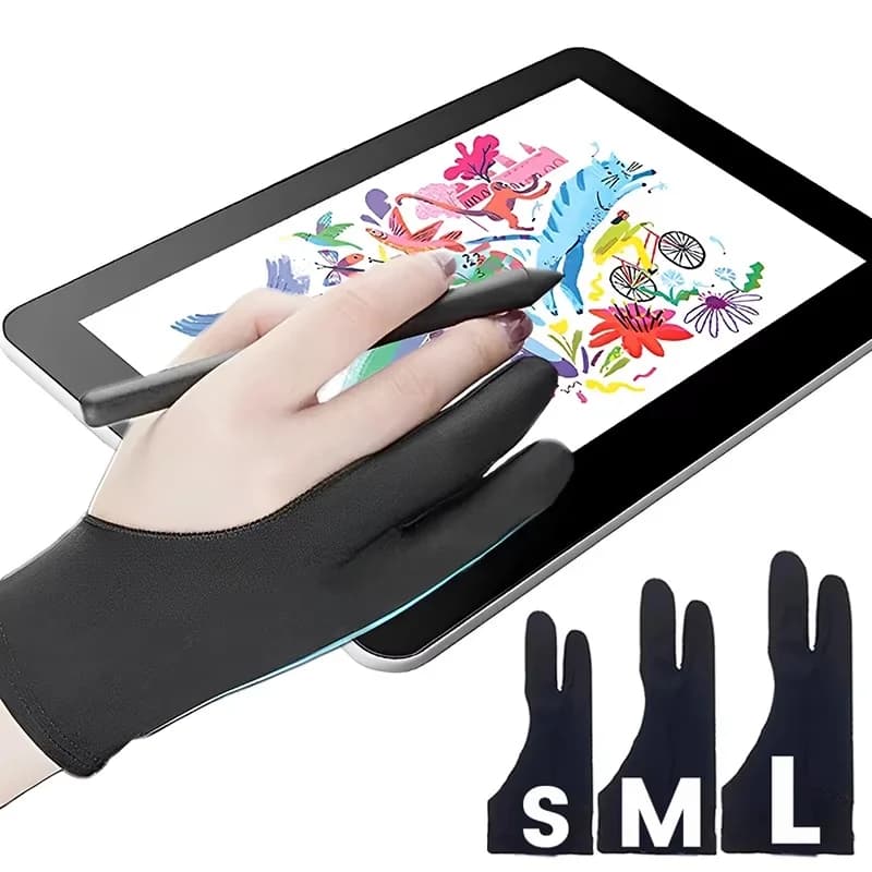 Anti-touch Painting Gloves Anti-Fouling Drawing Gloves For iPad Tablet Digital Board Touch Screen Painting Art Office Supplies