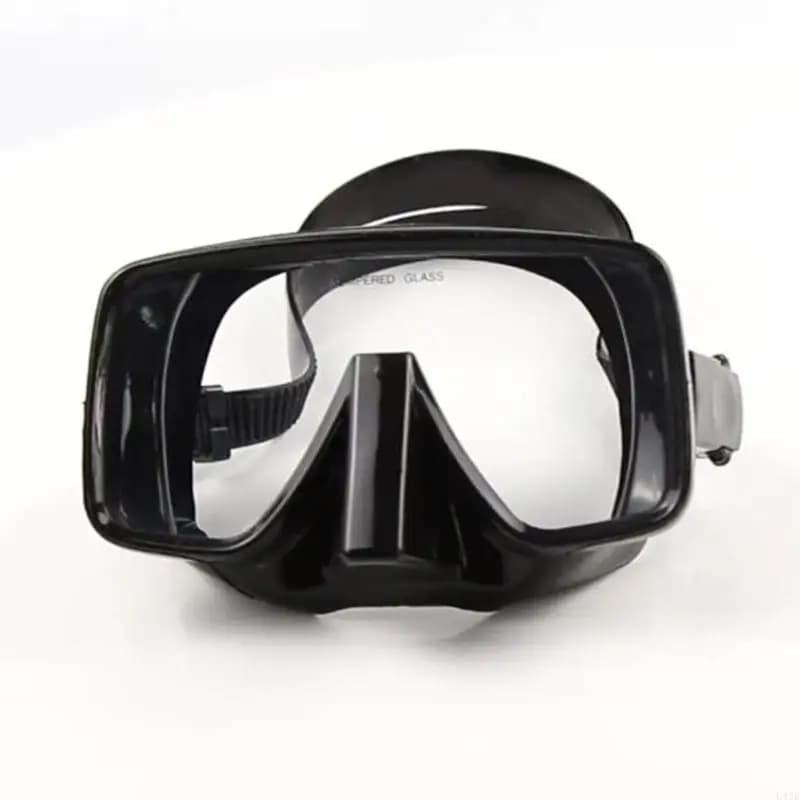 Adult Diving Mask Tempered Glass Swimming Goggles for w/ Nose Cover Snorke