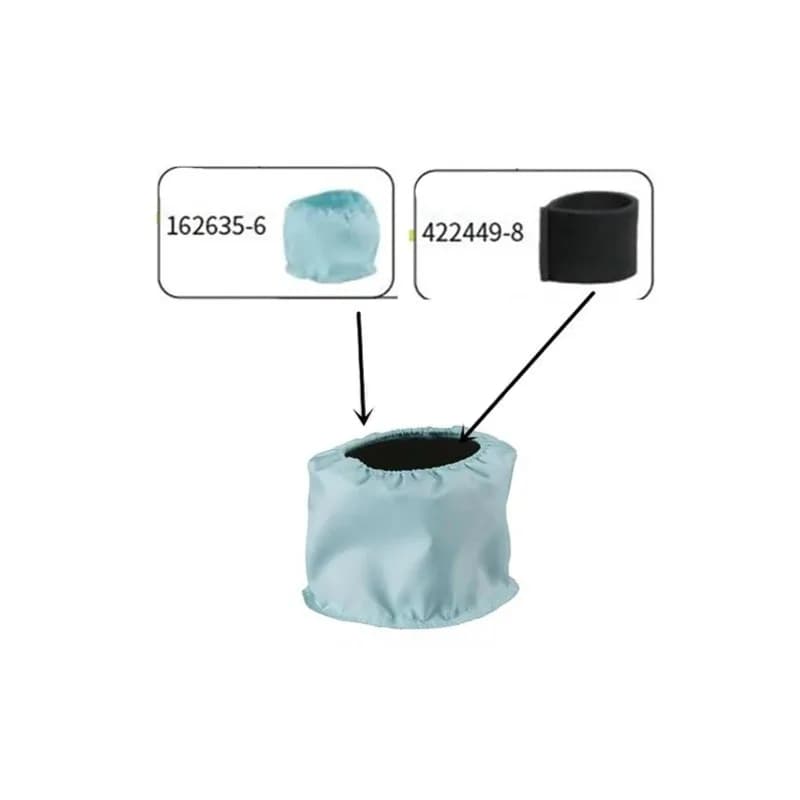 ELEG-Per DVC750L DVC750A Set di Filtri di Ricambio per Aspirapolvere - Accessori per Utensili Elettrici Numeri di Parte 422449-8 162635-6