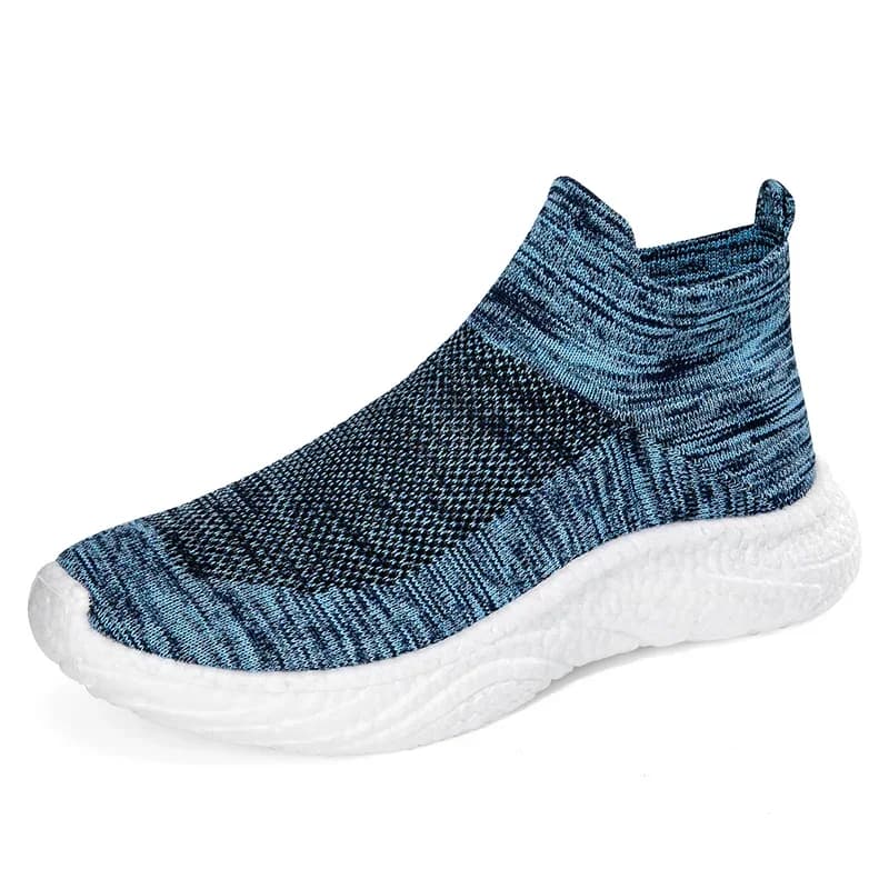 Scarpe sportive casual da uomo e da donna, nuove, alla moda, traspiranti, alte, in rete, antiscivolo, per la primavera e l'autunno.