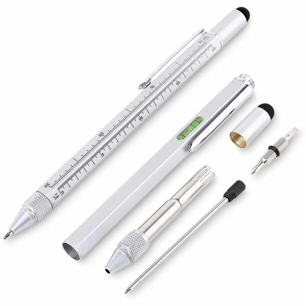 Metal Multifunction Screwdriver Pen Custom Logo Multifunction Ballpoint Pen Laser Engraving Screwdriver Function Stationery Pen